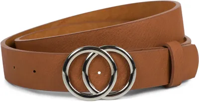 Produktbild von styleBREAKER Damen Gürtel 3 cm | Glänzende Ringschnalle in Gold oder Silber | Verstellbarer Taillengürtel & Hüftgürtel | Glattes Kunstleder für Kleider & Jeans