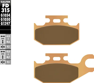 Produktbild von Bremsbeläge Kh413 Gesintert Metallic (Gold) Atv