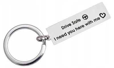 Produktbild von Gadget Master Drive Safe Metall Schlüsselanhänger für Fahrer