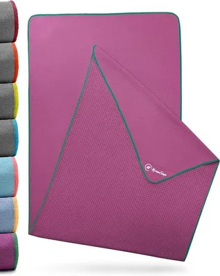 Produktbild von Famanu Yoga Handtuch Antirutsch - Hot Yoga Handtuch mit Noppen - Hygienische Unterlage (185 x 63 cm)