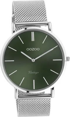 Produktbild von Oozoo Damen Armbanduhr silber Analog Vintage Series Metallarmband D2UOC10871