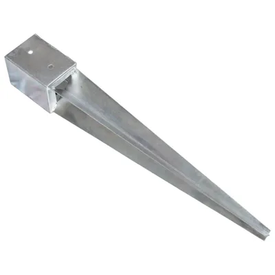 Produktbild von vidaXL Erdspieße 6 Stk. Silbern 10×10×76 cm Verzinkter Stahl