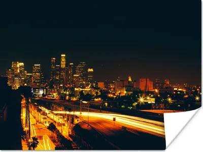 Produktbild von MuchoWow® Poster Nacht - Stadt - Denver 120x90 cm - Wandbild