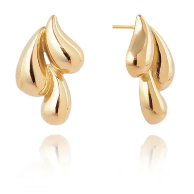 Produktbild von ohrringe aus 14k vergoldetem Chirurgenstahl, KST3235