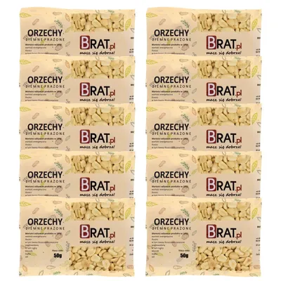 Zdjęcie produktu dla Orzechy ziemne prażone 10 x 50g