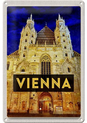 Produktbild von Blechschild Reise 20x30cm Wien Österreich Stephansdom