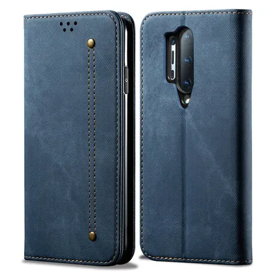 Obrázek produktu pro OnePlus 8 Pro Pouzdro, Kožené Peněženkové Pouzdro s Magnetickým Uzavíráním a Pouzdro s Funkcí Stojánku pro OnePlus 8 Pro OnePlus 8 Pro modré