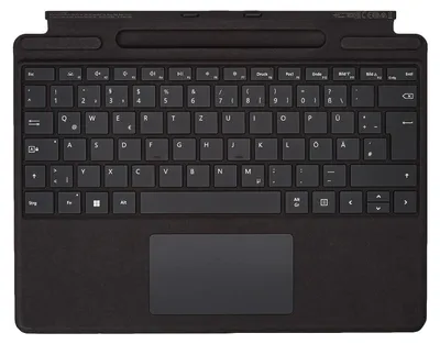 Produktbild von Microsoft Surface Pro Signature, QWERTZ, Deutsch, Touchpad, Microsoft, Surface Pro 8 Surface Pro X, Schwarz