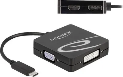 Immagine prodotto di DELOCK USB Type-C Adapter für einen VGA, DVI, HDMI