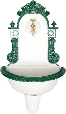 Produktbild von Nostalgischer Garten-Wandbrunnen mit Waschbecken, 72 cm