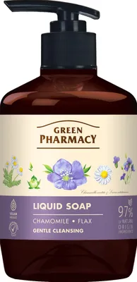 Obrázek produktu pro Tekuté mýdlo Green Pharmacy s heřmánkem a lnem 460 ml