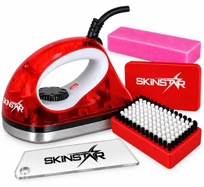 Image de Kit de démarrage pour cires de ski SkinStar : fer à cirer, cire universelle, raclette, brosse