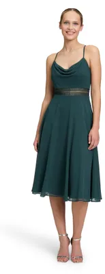 Produktbild von Vera Mont Damen Cocktailkleid mit Wasserfallausschnitt 38, Dusty Slate