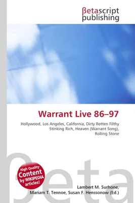 Produktbild von Warrant Live 86-97