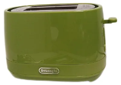 Image de De'Longhi Toaster CTLAP2203.GR 2 Slices Green 550W with Electronic Control (Grille-pain CTLAP2203.GR 2 tranches vertes 550W avec contrôle électronique)