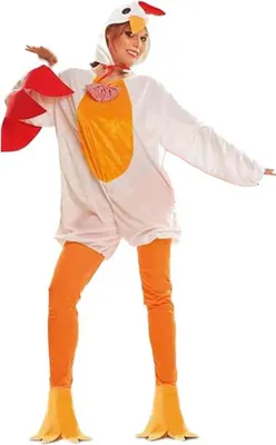 Produktbild von Mom Hühnerfrau Kostüm Orange M-L Kinder Orange M-L