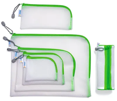 Productafbeelding van HERMA 20016 Sluitzak "Mesh Bags", DIN A4, groen