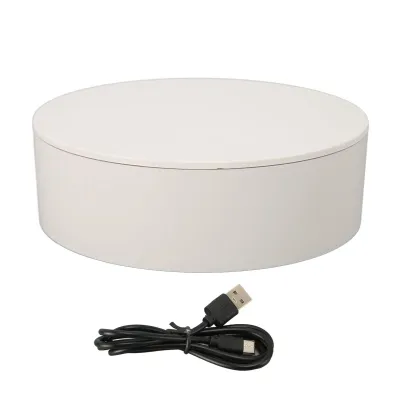Obrázek produktu pro prezentační stojan otočný o 360°, nosnost max. 5 kg, automatický elektrický otočný stolek na šperky, fotografie, hodinky, poháry