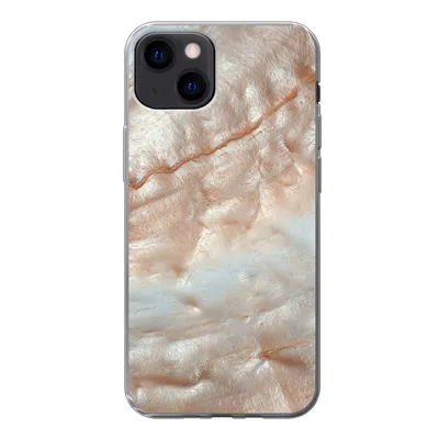 Produktbild von MuchoWow® Handyhülle Schutzhülle Hülle für iPhone 13 Mineralien - Naturstein - Perlmutt Silikon Softcase Handy Hülle - Karteninhaber