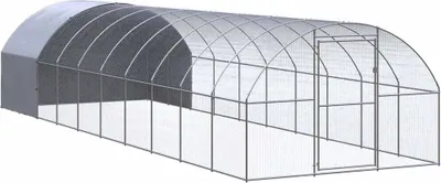 Zdjęcie produktu dla Klatka zewnętrzna dla kurcząt, 3x10x2 m, stal galwanizowana