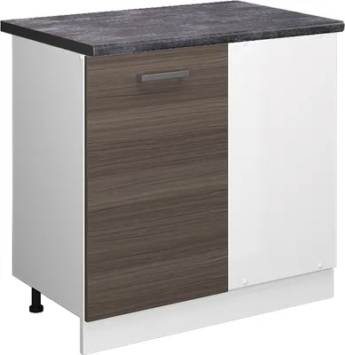Produktbild von Eckunterschrank Vicco R-Line Edelgrau 86 cm , AP Anthrazit, Model 46156