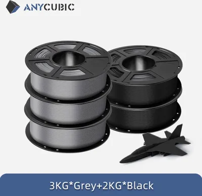 Zdjęcie produktu dla Filament PLA do drukarek 3D – FDM 1,75 mm – zestaw 5 kg – przyjazny dla środowiska – zestaw E