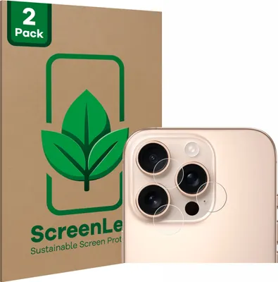 Produktbild von 2x ScreenLeaf Schutzfolie für Apple iPhone 16 Pro Max (NUR Kameraschutz) Displayschutz Display Schutz Folie Klar Transparent