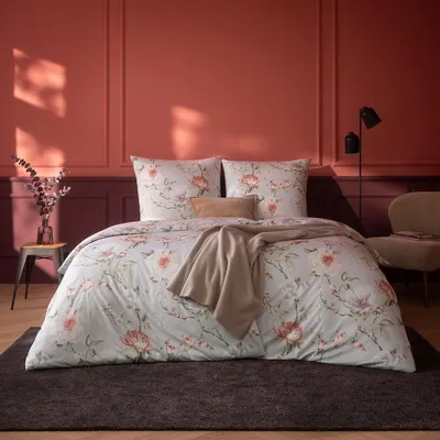 Produktbild von Estella Mako Interlock Jersey Bettwäsche Penelope rosa 140x200 cm + 70x90 cm