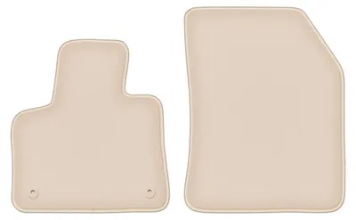 Produktbild von DURBAN Beige Velours-Fußmatten vorne für Peugeot 5008 II Crossover (2017-)