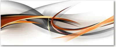 Produktbild von Tulup® Glas-Bild Wandbild aus Glas - 125x50 - Wandkunst - Wandbild hinter gehärtetem Sicherheitsglas - Dekorative Wand für Küche & Wohnzimmer  - Kunst: modern & klassisch - Abstrakte Wellen - Orange