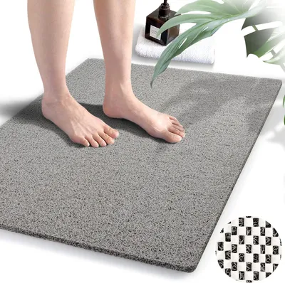 Produktbild von Duschmatte Ohne Saugnäpfe 1 Stück, Schnell Trocknend, Luffa-Struktur, Für Dusche Und Badewanne