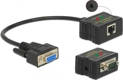 Produktbild von DELOCK Extender RS-232 DB9 Buchse RJ45 Buchse