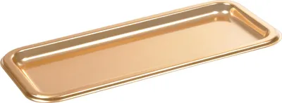 Image de Set de 2 plateaux a cake rectangulaire or