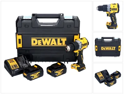 Produktbild von DeWalt DCD 805 M2T Akku Schlagbohrschrauber 18 V 90 Nm Brushless + 2x Akku 4,0 Ah + Ladegerät + TSTAK