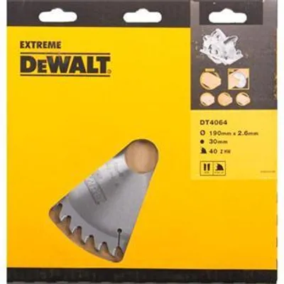 Immagine prodotto di Lama circolare DEWALT 190/30 mm 40WZ DT4064-QZ