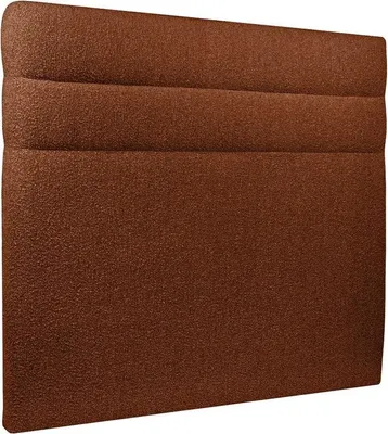 Productafbeelding van Hoofdeinde, model Linien – Terracotta-bouclé stof, 150 cm