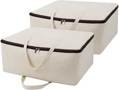 Imagen del producto de Bolsa de almacenamiento de lona, transpirable, grande, ligera, ideal para uso doméstico y para acampar