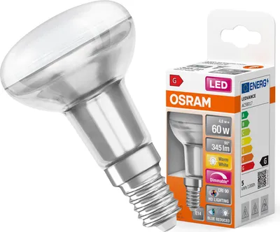 Obrázok produktu pre OSRAM Superstar stmievateľná LED žiarovka s mimoriadne vysokým podaním farieb (CRI90) pre päticu E14, číre sklo, teplá biela (2700K), 345 lúmenov, náhrada za bežnú 60W žiarovku, stmievateľná, 1 balenie