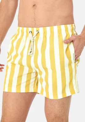 Produktbild von Gassa d'Amante Badeshorts Varigotti mit verstellbarem Dehnbund und Kordelzug Gelb L