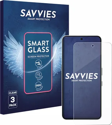 Produktbild von 3x Savvies Schutzglas Folie für Nothing Phone (3a) 9H Panzer Schutzfolie Glas Displayschutz klar transparent