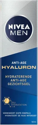 Zdjęcie produktu dla NIVEA MEN - Anti-Age - Nawilżający żel do twarzy z kwasem hialuronowym - 50 ml - 1 szt
