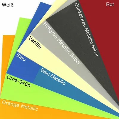 Produktbild von Duschrückwand Kunststoffplatten Wandverkleidung Fliesenspiegel pflegeleicht Set, Farbe:Rot 2 mm, Abmessungen:Musterstück