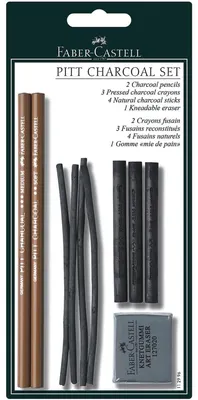 Obrázok produktu pre Faber-Castell Pitt, Multi, Čierna, 10 kusov