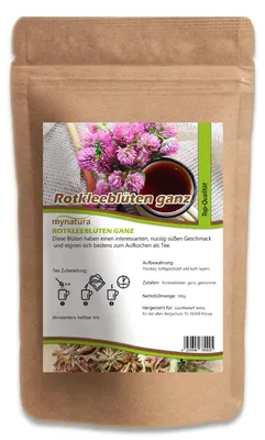 Produktbild von Mynatura Rotkleeblüten ganz getrocknet (ab 100g) - 1000g