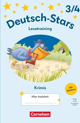 Produktbild von Deutsch-Stars 3./4. Schuljahr - Ausgabe 2025 - Lesetraining für Krimifans - Übungsheft