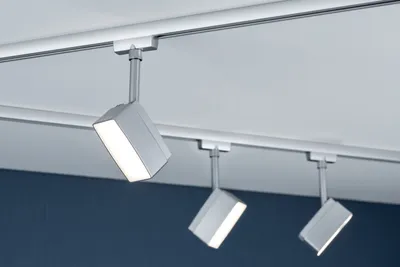 Immagine prodotto di Paulmann Sistema a binario URail, faretti LED con interruttore a pedale, 1x5W, cromo opaco, 230V, metallo