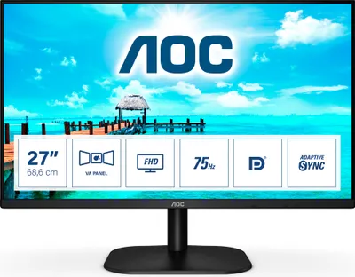 Immagine prodotto di AOC 27B2QAM AOC 68,6cm (27")  27B2QAM   16:09 VGA+DP VA black