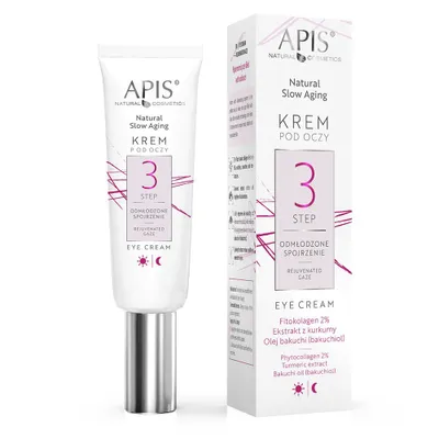 Obrázok produktu pre Krémy Na Oči Apis Prírodný Spomaľuje Starnutie 15ml - Dodáva Mladistvý Vzhľad, Omladzuje Pleť, S Receptúrou Krok 3