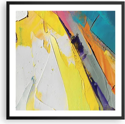 Produktbild von Gerahmtes Poster - Schwarzer Rahmen - Deadlock Farben dreidimensional - 60x60 cm - Wand Bild - Wanddeko - Wandbilder - Kunstposter - Wandposter - Bilderrahmen - Bilder - Kunstdruck - P2BAC60x60-4871