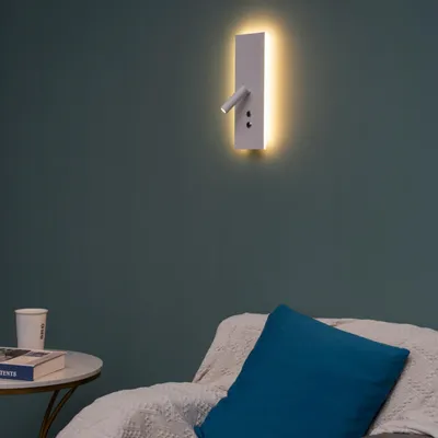 Produktbild von LED-Leselicht mit Doppelschalter und USB-Aufladung - Hasta